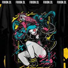 Camiseta de manga corta Cyber 3Anime, regalo ideal para amantes del anime. Disponible en todas las tallas. Algodón puro de 220 g. Tejido grueso, resistente a las arrugas y a la deformación. Estilo sencillo y versátil, ligero y transpirable, perfecto para ir al trabajo, viajar, acampar, ir de compras y para el tiempo libre. - Negro - Ver 1