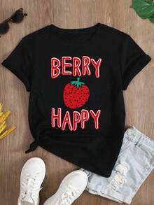 Women's Black Oversized Summer T-Shirt With "Nashville Music City" And Guitar Print. Loose-Fitting Crew Neck T-Shirt With Vintage Guitar And Rose Design. - YH432-黑色 - 查看 2