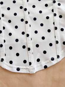 Camiseta sin mangas de punto rojo con escote en V y espalda cruzada, adecuada para citas, estilo bohemio, vacaciones, otoño, ropa de mujer, vintage, días festivos - Blanco y Negro - Ver 6
