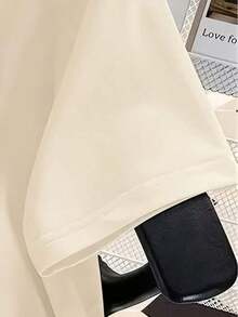 Women's Short-Sleeved T-Shirt, Designed With A Relaxed Fit And Cartoon Prints, Made From Pure Wrinkle-Resistant Cotton. Women's Athletic T-Shirts - 風格 V - 查看 3