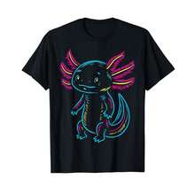 Camiseta unisex de manga corta, camiseta Axolotl Kawaii, camisetas para hombre, Spiderman, , camisetas para mujer, romwe men, boho chic, regalos para maestros, camiseta para mujer, ropa curvy para hombre, y2k. - Negro - Ver 6