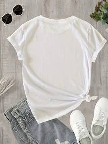 Dam-T-shirts - Vitt - Visa 2