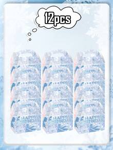 Bộ đồ dùng trang trí tiệc chủ đề K-POP "Frozen", bao gồm tất cả những vật dụng cần thiết cho một bữa tiệc sinh nhật trong mơ, từ thiệp mời, túi quà, sticker dán chai nước, đến hộp đựng bỏng ngô. Thiết kế nổi bật với họa tiết bông tuyết màu hồng và xanh chuyển sắc, tạo nên không khí vô cùng ấn tượng. Chất liệu dày dặn và bền chắc, giúp việc trang trí, cất giữ và tổ chức bữa tiệc chủ đề "Frozen" trở nên dễ dàng. - Nhiều màu - Xem 14