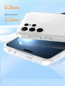 原装超薄磨砂手机壳，简约哑光，适用于三星 Galaxy S26 Ultra S26 Pro S25 edge S24 FE S23 S22 Note20/20 Ultra A16 A53 A54 A55 A56 5G，柔软 TPU 材质，防震防滑，防指纹，透气保护套 - 白色 - 查看 5