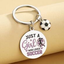 Regalos únicos con temática de fútbol para mujeres, mejores regalos de fútbol, regalos para jugadores de fútbol, regalos para aficionados al fútbol, llavero de fútbol exquisito, regalos geniales para entusiastas del fútbol - 1 pieza - Ver 3