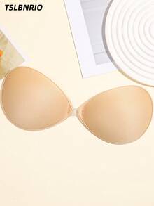 Reggiseno adesivo nude push-up senza spalline e senza schienale, con supporto laterale del seno, invisibile e senza cuciture, per abiti da matrimonio e da festa, coppe A-D - Multicolore - Visualizzare 2