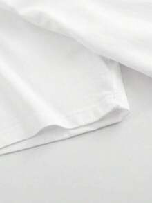 Camiseta casual de manga corta para mujer con cuello redondo, de elasticidad media, apta para lavado a máquina, perfecta para primavera, verano y otoño. Esta camiseta estampada es una elección de moda de temporada. Ropa de verano para mujer. - Blanco - Ver 7