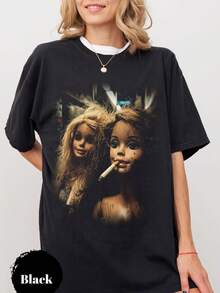 Women T-Shirts - Black - View 1