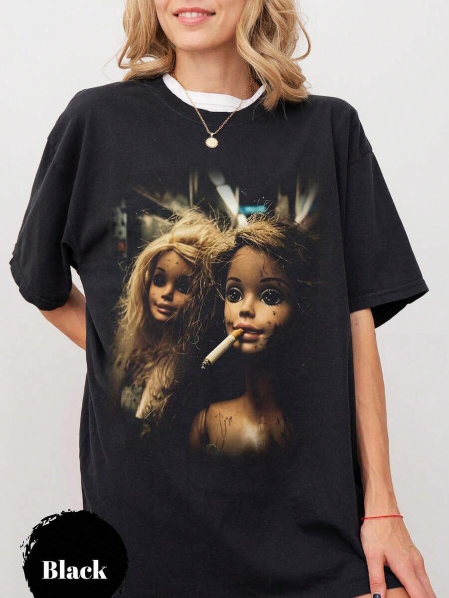 Women T-Shirts - Black - View 1