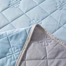 超柔软夏季轻薄毯 - 透气吸汗纯色毯，适用于办公室和空调房 - 适合怕热人士 - 淺藍色 - 查看 6