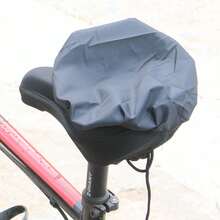 1pc Bicycle Seat Cover, Universal Waterproof Dustproof Saddle Protector For Mountain Bike, Road Bike, Fixed Gear Bike, Outdoor Cycling Accessories, Wear-Resistant And Anti-UV - Black - View 4