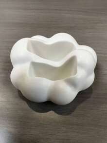 A Cloud-Shaped Remote Control Organizer With A Modern Black And White Color Scheme, Saving Space. Suitable For Storing Media Consoles/DVD/Blu-Ray Players/Sound Systems/Game Consoles In The Living Room Or Bedroom; Also Suitable For Decorative Storage. - Multicolor - View 9
