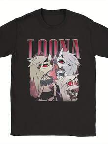 Camiseta unisex HH Elluva  con estampado de logotipo icónico y diseño réplica vintage, suave y cómoda, una prenda básica de estilo casual urbano adecuada para todas las estaciones, versátil para cualquier estilo, asequible para el uso diario y también un regalo de Navidad perfecto para fans y amigos - Ideal para fiestas y uso diario, perfecta para vacaciones y tiempo de juego, excelente para fiestas y vacaciones familiares, estilo urbano, moda moderna, atuendo de fiesta, ropa casual de verano. - Negro - Ver 7