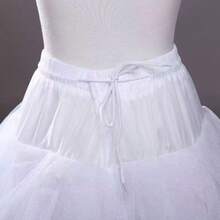 1 chiếc váy lót không khung Crinoline cho váy cưới MPT022, trang phục nữ mùa thu Halloween - trắng - Xem 3
