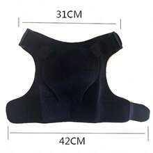 Breathable Compression Shoulder Support Strap, With Knitted Sports Shoulder Support Strap, Adjustable Shoulder Support Strap, Suitable For Home And Gym Workouts. - Black - View 4