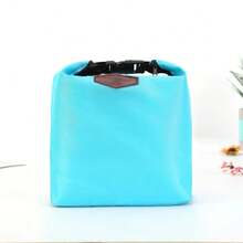 1PC Thermal Insulated Lunch Bag Oxford Cloth Portable Storage Bag Lunch Box Picnic Food Bag Insulation Package - Azul cielo - Ver 1
