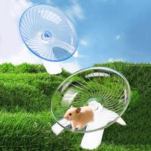1 món đồ chơi đĩa bay cho chuột hamster, đồ chơi đĩa chạy tích hợp bằng acrylic, thiết kế yên tĩnh, không có đường nối, không gây kẹt chân. - Nhiều màu - Xem 7
