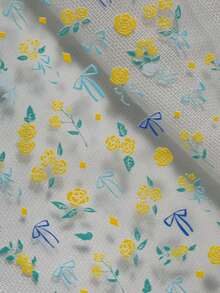 3D Embossed Nail Art Stickers With Gentle Fresh Style, Featuring Yellow Rose And Blue Bow Decor, Healing Atmosphere, Suitable For Commuting, Soft Chic Outfits, Gentle Manicure, Dating Occasions, Ideal For Gentle Enthusiasts, Students, Moms, Nail Art DIY Beginners, And Soft Girl - Multicolor - View 10