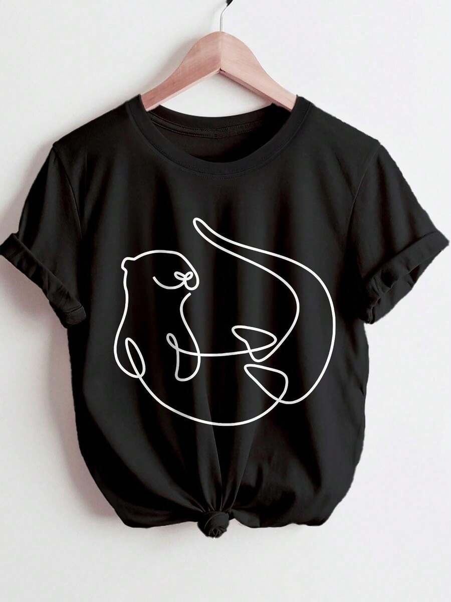 Women T-Shirts - Black - View 1