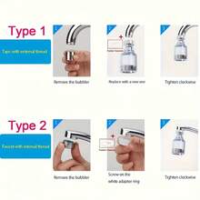 10pcs Faucet Filter Kits, Including 1 Filtered Faucet, 5 Filter Cartridges, And 4 Accessories; Equipped With A Splash-Proof Universal Faucet Adapter, This System Is Specifically Designed For Household Water Filtration And Features Replaceable Filter Cartridges Compatible With A Wide Range Of Faucet Types. - View 5