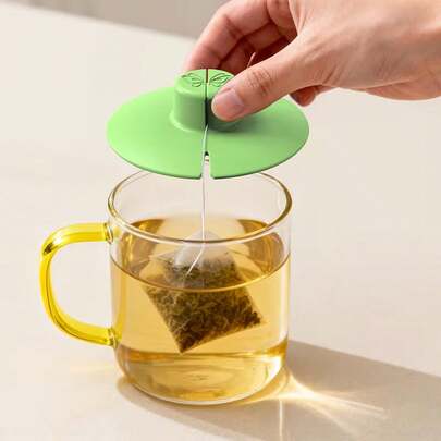 1pc Silicone Tea Bag Holder & Squeezer, Convenient To Use, No Residue, Dishwasher