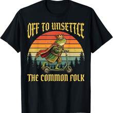 Off To Unsettle The Common Folk T-Shirt - Black - View 1
