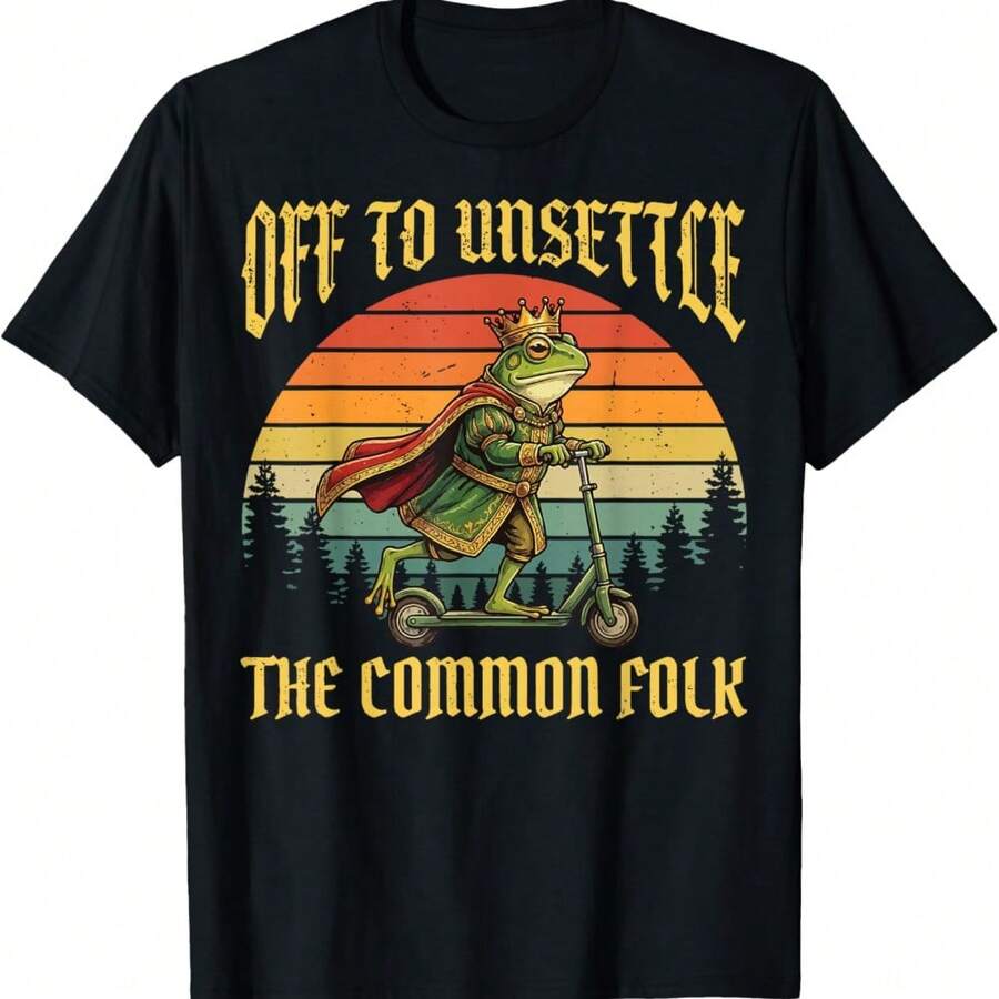 Off To Unsettle The Common Folk T-Shirt - Black - View 1