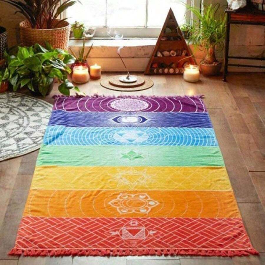 Soft Microfiber Beach Towel, Quick-Dry, Sand-Proof, Lightweight, With Waterproof Sealed Ring, Vibrant Tropical Pattern Design, Suitable For Swimming, Fitness, Yoga And Camping. - Multicolor - View 1