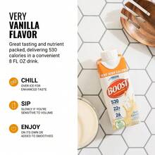 Nestle' Boost Very High Calorie Very Vanilla Nutritional Drink – 22g Protein, 530 Nutrient Rich Calories, 8 Fl Oz (Pack Of 24) - Vanilla - View 6