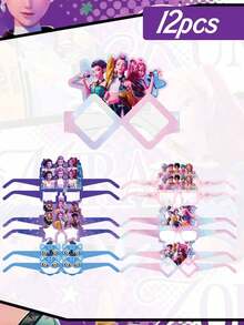 Hasbro Demon Girl Group 印花一次性裝飾餐具套組，適用於各種節慶派對與聚會裝飾，適合節慶慶祝、生日派對及戶外用餐派對的裝飾用品 - 多款 - 查看 19