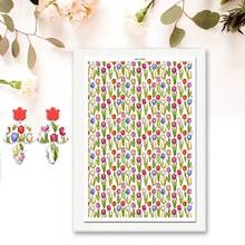 1pc Colorful Flower Leopard Pattern Print Polymer Clay Transfer Paper, Suitable For Creating Jewelry, Earrings, Transfer Paper DIY Handmade Mold - 1Pc - View 35