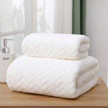 Ultra-Soft Coral Fleece Bathroom Towel Set, Super Absorbent, Non-Shedding, Quick-Drying And Lightweight, Ideal For Bathroom, Hotel, Spa - Multicolor - View 13