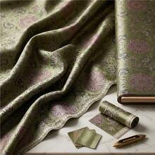 1pc, Exquisite Embroidered Brocade Fabric, 150g/Sqm, Polyester Material, Pre-Cut, Hand Wash Only, Suitable For DIY Handicrafts, Sewing, Clothing And Home Decor - Multicolor - View 26