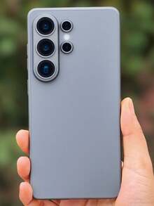 原装超薄磨砂手机壳，简约哑光，适用于三星 Galaxy S26 Ultra S26 Pro S25 edge S24 FE S23 S22 Note20/20 Ultra A16 A53 A54 A55 A56 5G，柔软 TPU 材质，防震防滑，防指纹，透气保护套 - 白色 - 查看 1