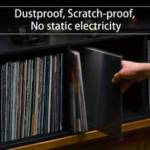 [High Density Polypropylene LP Sleeves] 100/50/25pcs 12-Inch LP Record Sleeves, Durable & Wrinkle-Free, Transparent & Clear, Made Of High Density Polypropylene, 3mm Thickness, Size 12.75" X 12.75" (32.4 X 32.4cm), Suitable For Most Folded And Double LPs - Multicolor - View 2