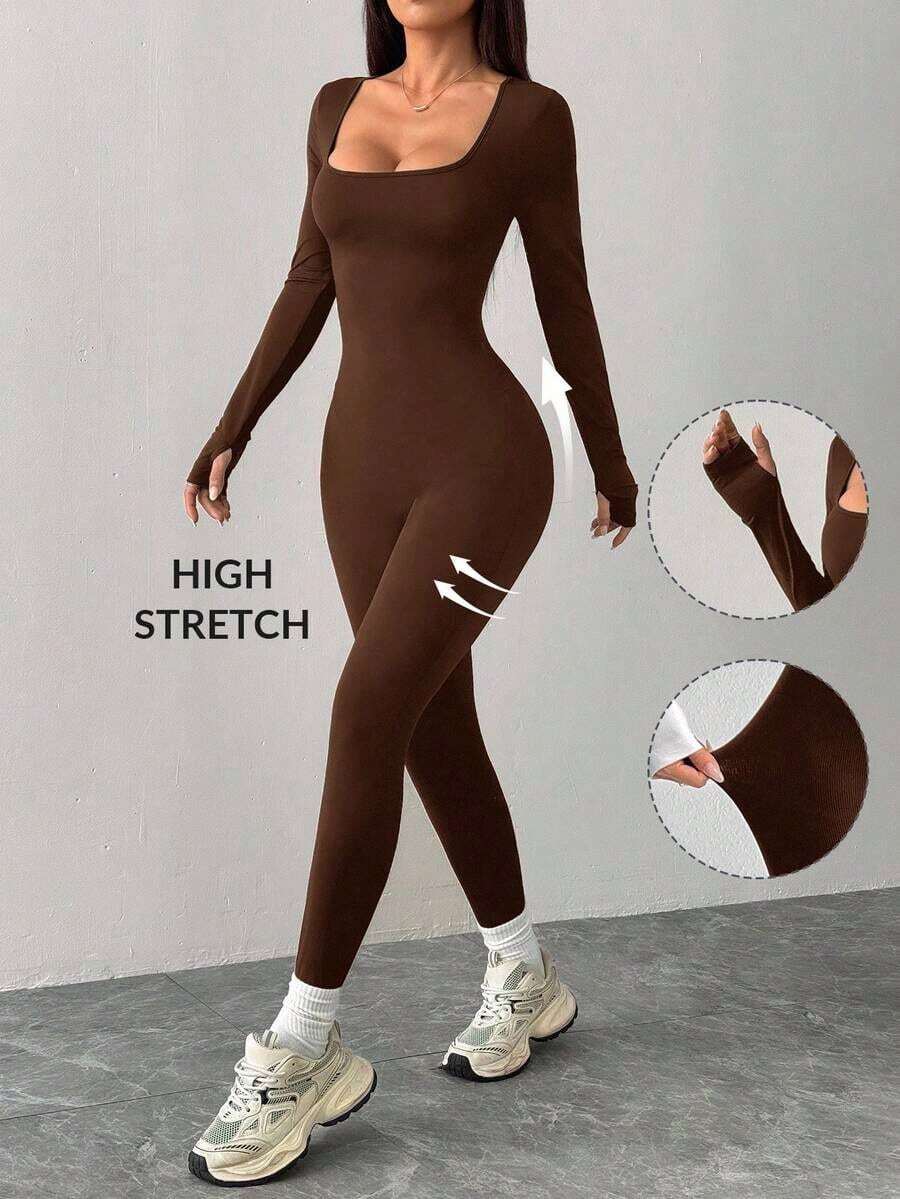 Women Long Dresses - Brown - View 1