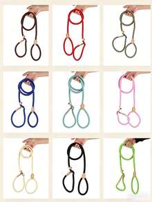 1pc 5/6 Inch Dog Leash, Explosion-Proof One-Piece P-Rope P-Chain Thickened Dog Leash, Suitable For Small, Medium And Large Dogs - Blue - View 2