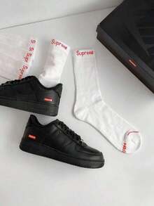 Supreme Hanes Crew Socks (4 Pack) - Black - View 4