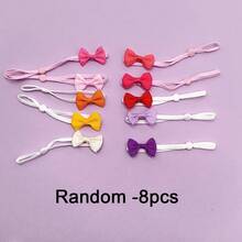 8pcs Soft Adjustable Bird Bow Ties, Solid Color Butterfly Design, Suitable For Parrots, Lovebirds, Can Be Used As Pet Decor, Bird Collars And Pet Supplies - Multicolor - View 9