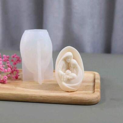 蛋形家庭香氛蜡烛硅胶模具，DIY复活节手工皂、树脂、石膏扩香石装饰模具