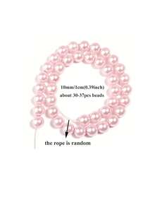 1 Dây hạt ngọc trai giả tự nhiên chất lượng cao 4/6/8/10mm, hạt tròn bóng loáng, thích hợp làm đồ trang sức DIY, vòng tay và dây chuyền. - Ngọc trai giả - Xem 17