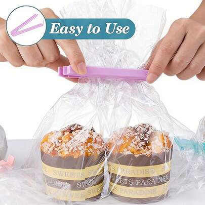 Bộ 16 kẹp niêm phong túi thực phẩm, 3 kích cỡ, kẹp nhựa dùng để bảo quản thực phẩm và đồ ăn nhẹ, thích hợp cho bánh mì, đồ ăn nhẹ, ngũ cốc, nhà bếp, tủ đựng thực phẩm. Kẹp niêm phong túi nhiều màu sắc.