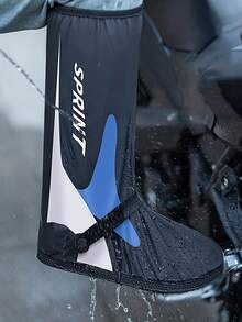 男女通用重型防水可重复使用鞋套，防滑雨靴套，带可调节绑带，耐用耐磨雨鞋保护套，适用于摩托车骑行户外骑行 - 5117雲水款鞋套 - 查看 11