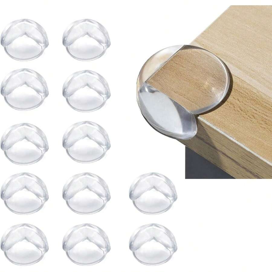 4pcs/8pcs/24pcs Transparent Table Corner Protectors For Sharp Table Corners, Protect Furniture, Prevent Collisions.