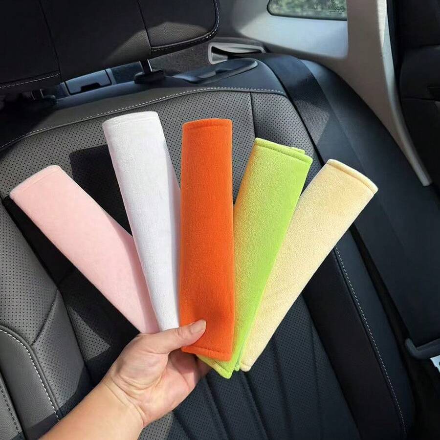 Silky Car Seat Belt Shoulder Pad Extender, All-Season Comfortable Soft Cushion To Prevent Chafing