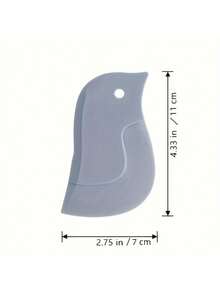 2pcs Flexible Soft Silicone Cleaning Scraper, Easy To Clean, Non-Scratch Surface, Minimalist Solid Gray Bird Shape With Hanging Hole, Soft Blade Design For Removing Oil Stains And Cleaning Crevices, Suitable For Kitchen Sink, Stove, Countertop And Daily Home Cleaning - Grey - View 9