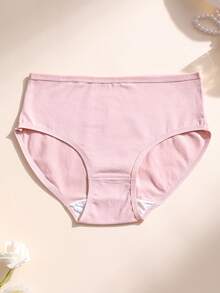 9pcs Women High Waist Solid Color Seamless Triangle Panties, Tummy Control & Butt Lifting, Stretchy Sports Underwear - Multicolor - View 5
