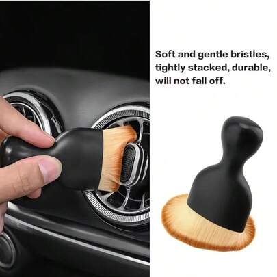 Car Interior Duster Brush, Makeup Brush Style Air Vent Cleaning Brush, For Automotive Interior Cleaning