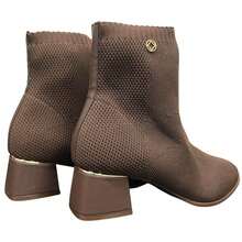 Women's Bebecê Low Block Heel Boot REF: T3732-162 - 鏽棕色 - 查看 4