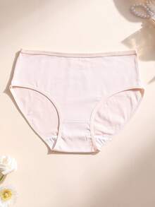 9pcs Women High Waist Solid Color Seamless Triangle Panties, Tummy Control & Butt Lifting, Stretchy Sports Underwear - Multicolor - View 3